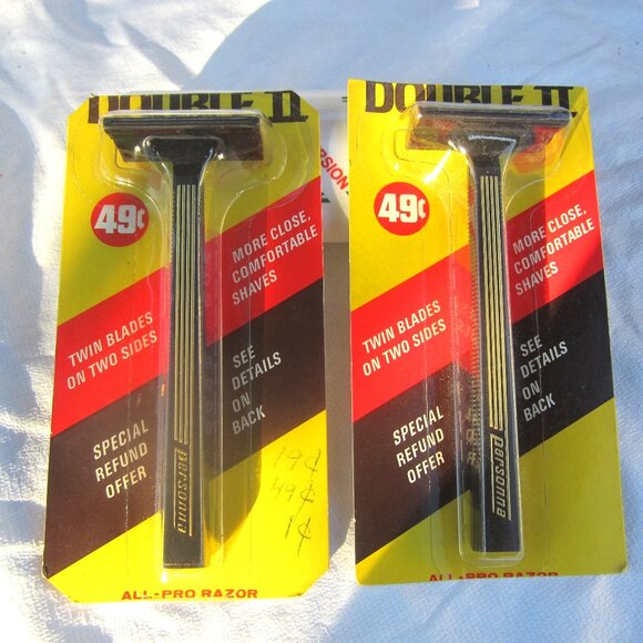 VTG 70'S PERSONNA DOUBLE ll, MENS RAZORS, BY PHILLIPS MORRIS $EACH - Picture 1 of 3